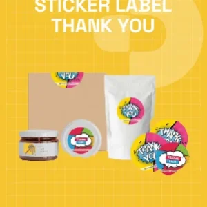 Sticker Label Thank you