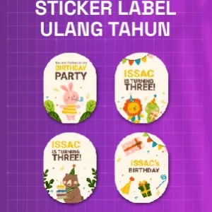 Sticker Label Ulang Tahun