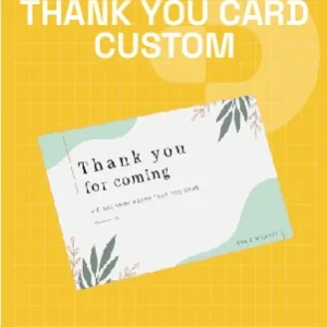 Thank You Card Custom