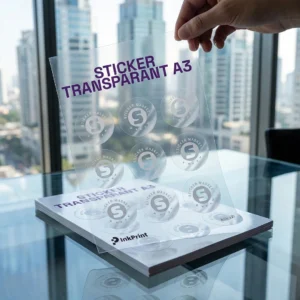 Sticker Transparant A3
