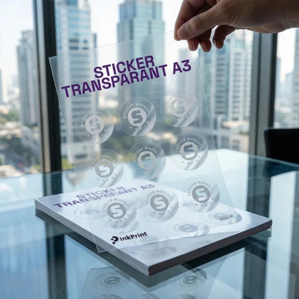 Sticker Transparant A3