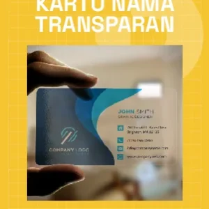 Kartu Nama Transparan