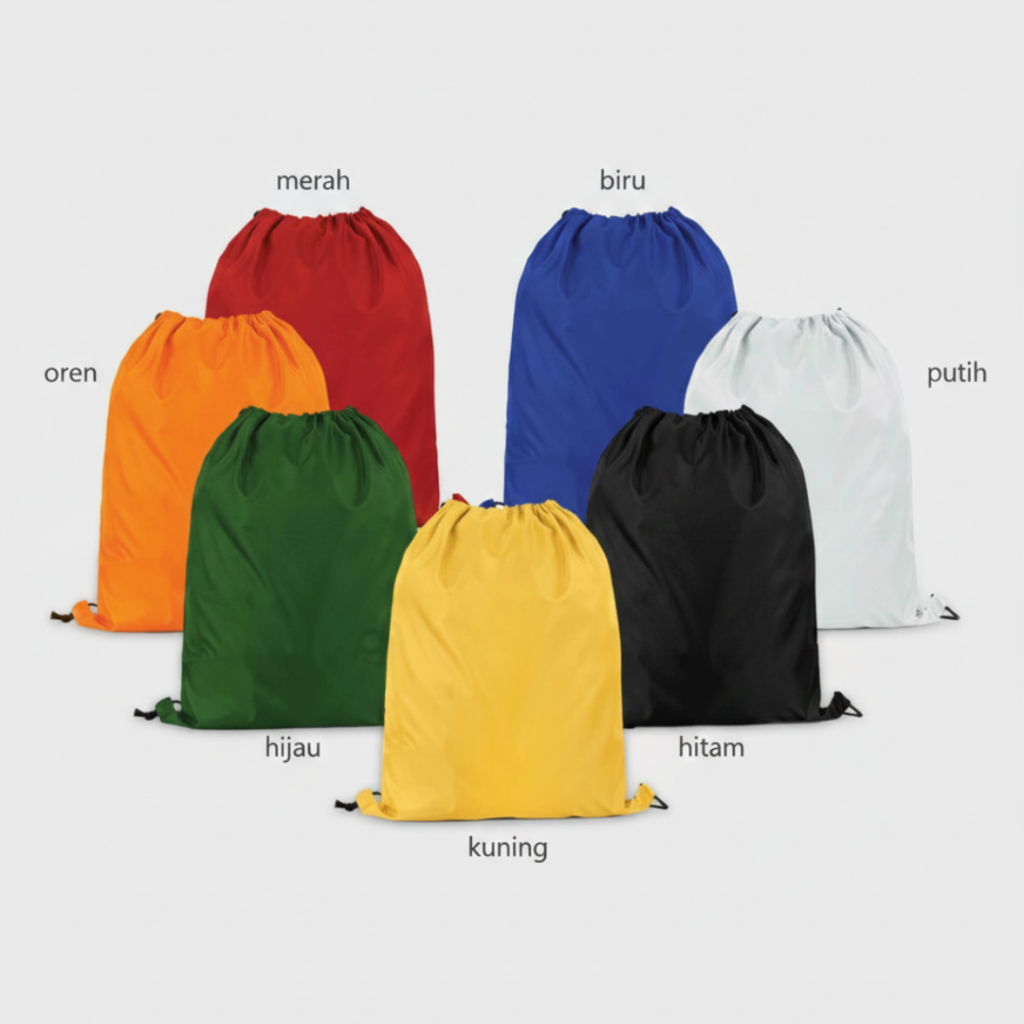 Cetak Tas Serut Print Drawstring Custom