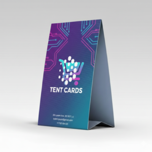 Cetak Tent Card Custom