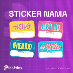 Sticker Nama 20pc