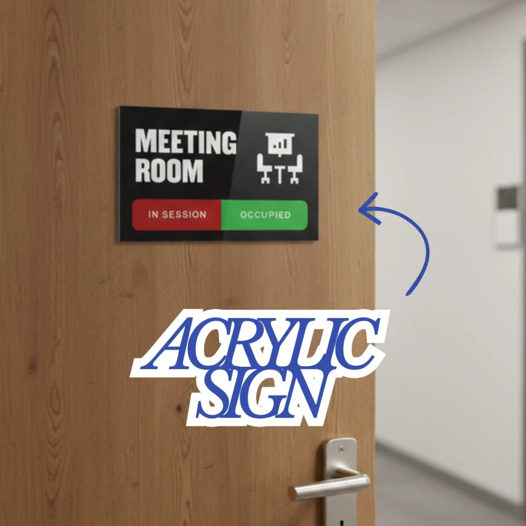 Acrylic Sign Meeting Room