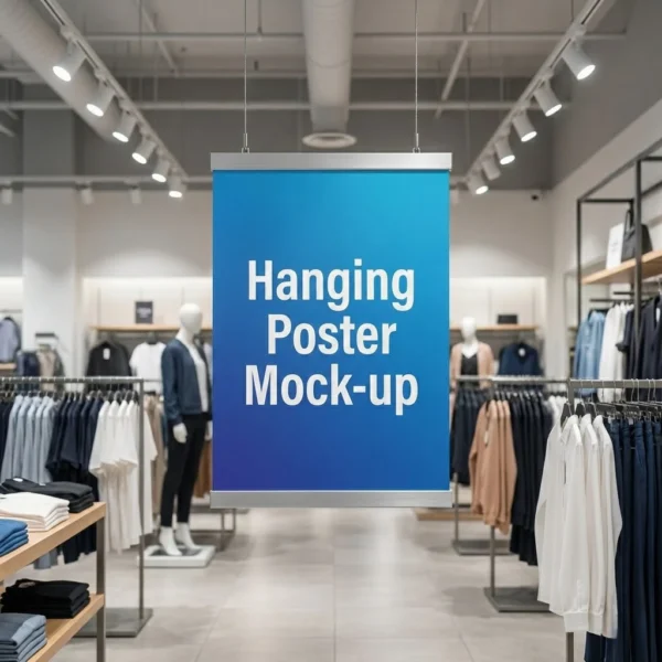 Hanging Poster Mockup